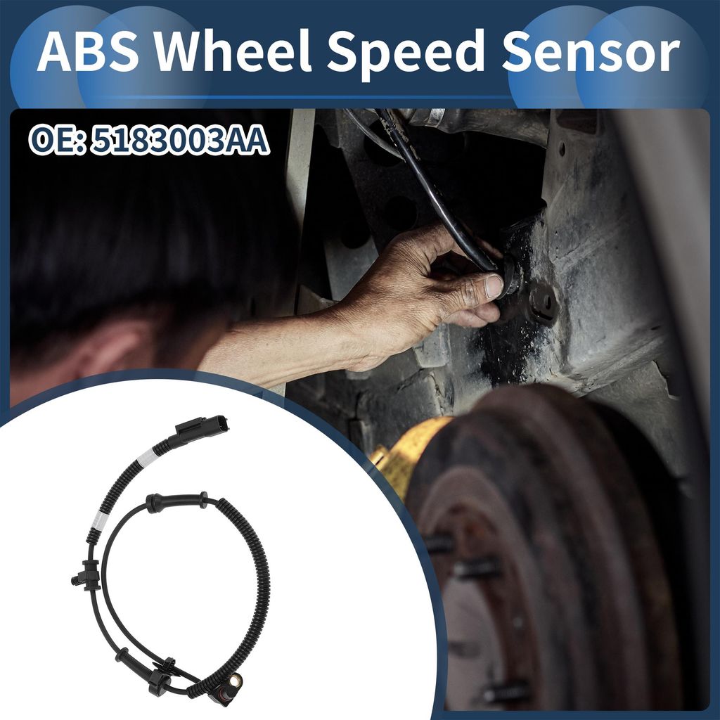 ABS Raddrehzahlsensor Vorne Links Rechts ABS Sensor Antiblockiersystem Sensor Nr. 5183003AA für Dodg für Ram 1500 Pickup 4WD 2006-2009