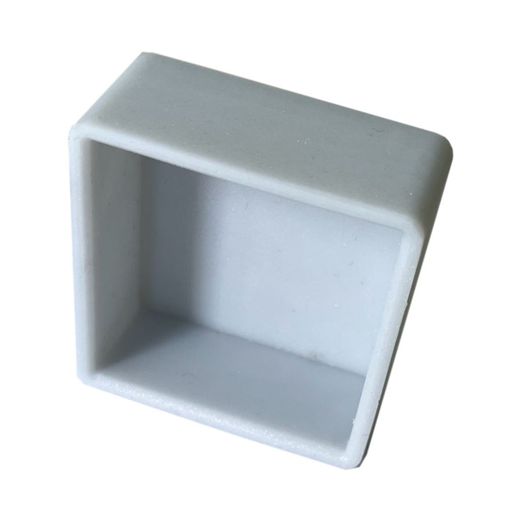 Endkappe silber/grau, EPDM, 40x40x20mm