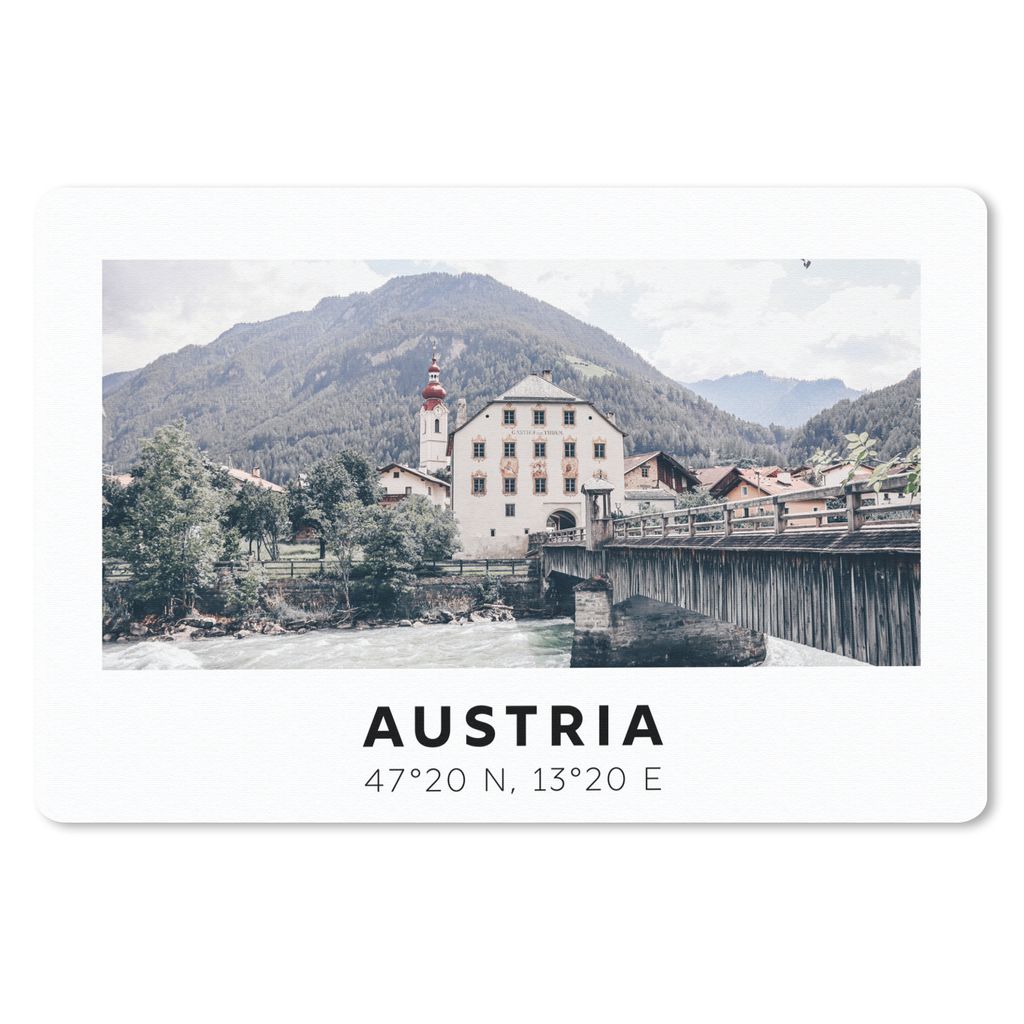 MuchoWow Mauspad Mousepad Herberge - Österreich - Berge - Alpen 27x18 cm - Mousepads - Maus Mat - Pad - Mausunterlage - Büroartikel - Desk Matten
