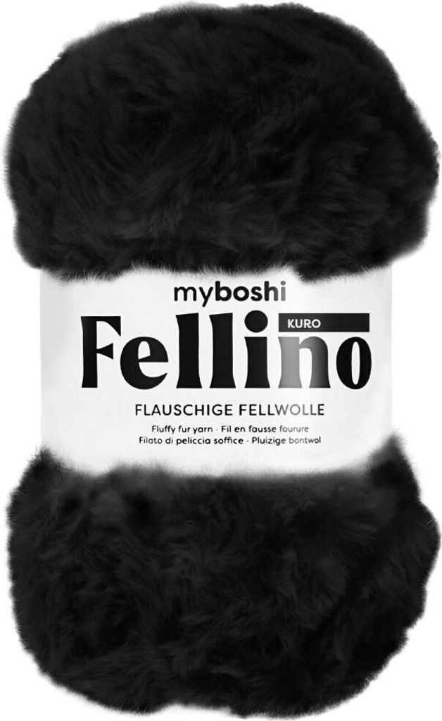 myBoshi Fellino, Schwarz, Polyester, 65 m, 100% polyester, Produktbild 