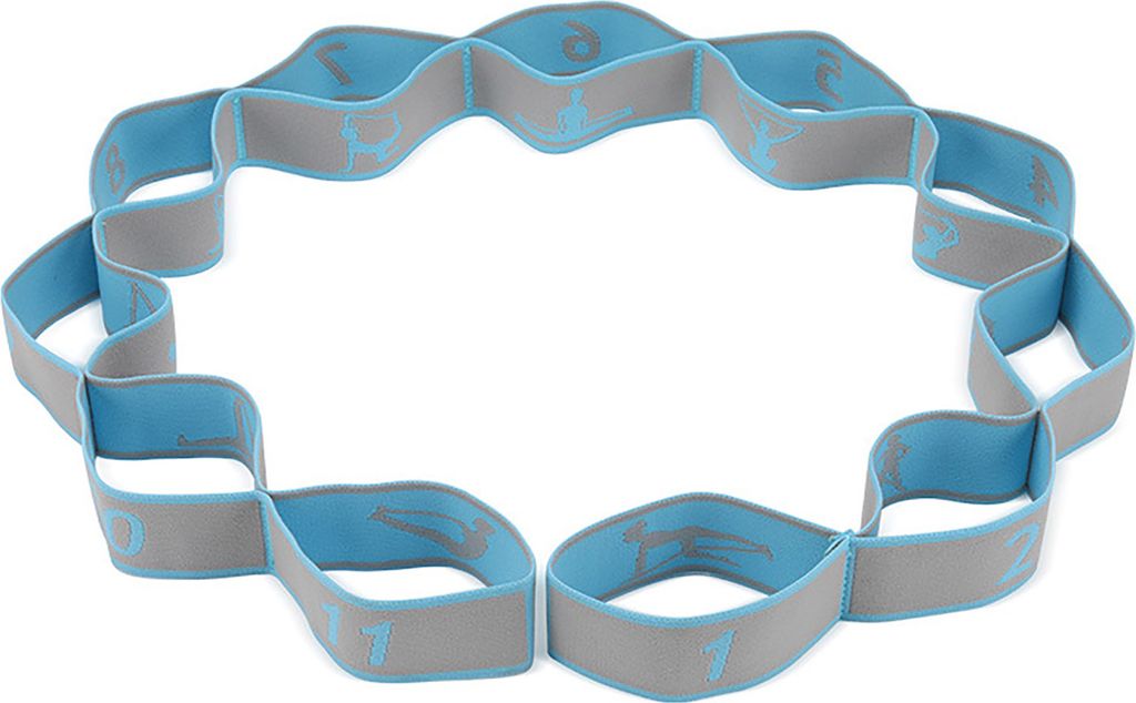 Yoga-Stretching-Gurt mit 11 Schlaufen, Physiotherapie, Pilates, Ballett, Tanz, Körper- und Beinstrecker, elastisches Band, Home-Gym-Workout, Wider...