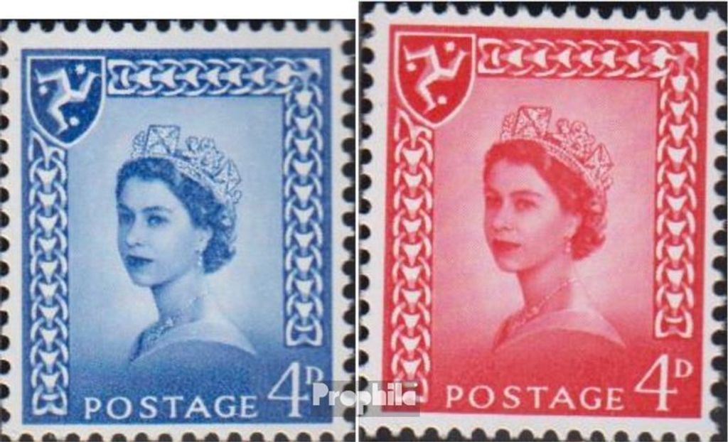 Briefmarken GB - Isle of Man 1968 Mi 4,7 (kompl.Ausg.) postfrisch Elisabeth