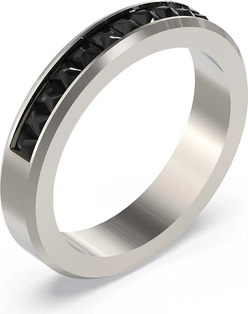 Anello Uomo Guess a Fascia Argento - Accessorio Formale Collezione 22