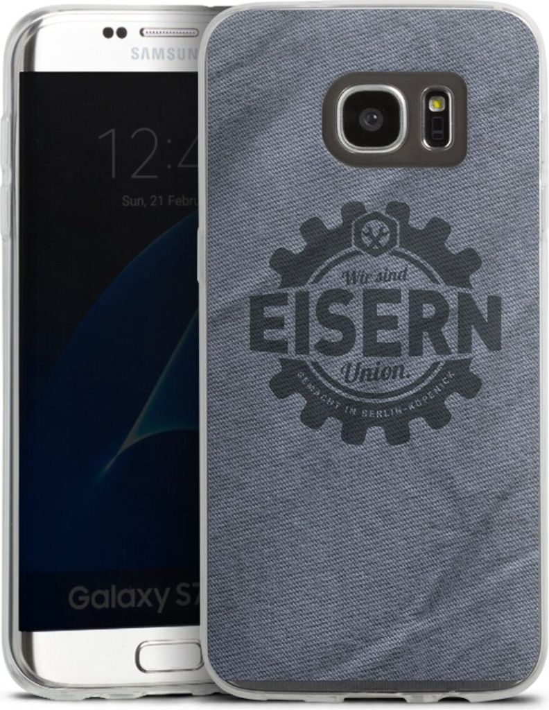 DeinDesign Slim Hülle für Samsung Galaxy S7 Edge Silikon Case Ultra Dünn Handyhülle 1. FC Union Berlin FCU Offizielles Lizenzprodukt
