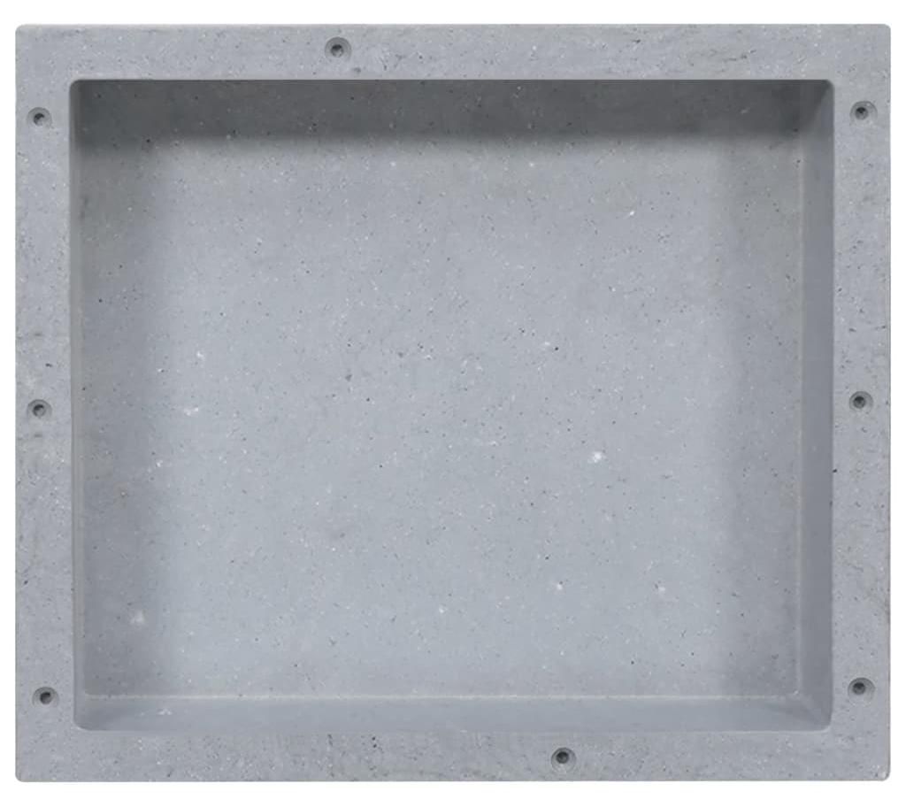 vidaXL Sprchová nika Matt Grey 41x36x10 cm Obrázok produktu 