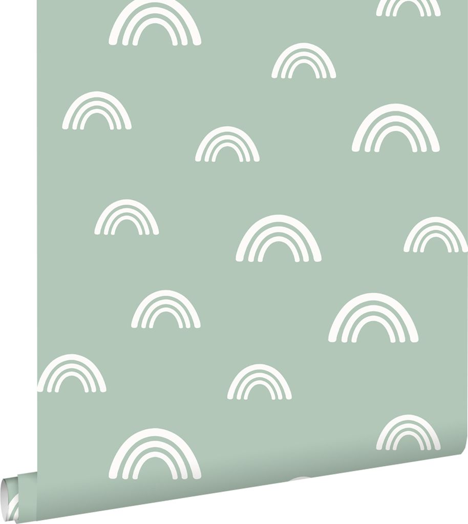 ESTAhome Tapete Regenbogen Mintgrün 53 cm x 10.05 m
