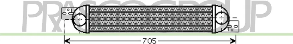 Intercooler PRASCO OP352N001 Haute Résistance - Compatible OE 1300411