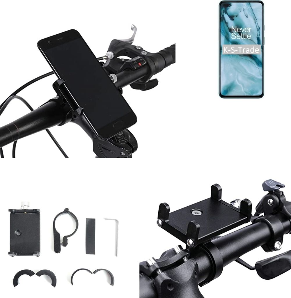 K-S-Trade Handyhalterung für das Fahrrad kompatibel mit Motorola One Fusion Halter Lenkstange Fahrradhalterung Motorrad Bike Mount Befestigung