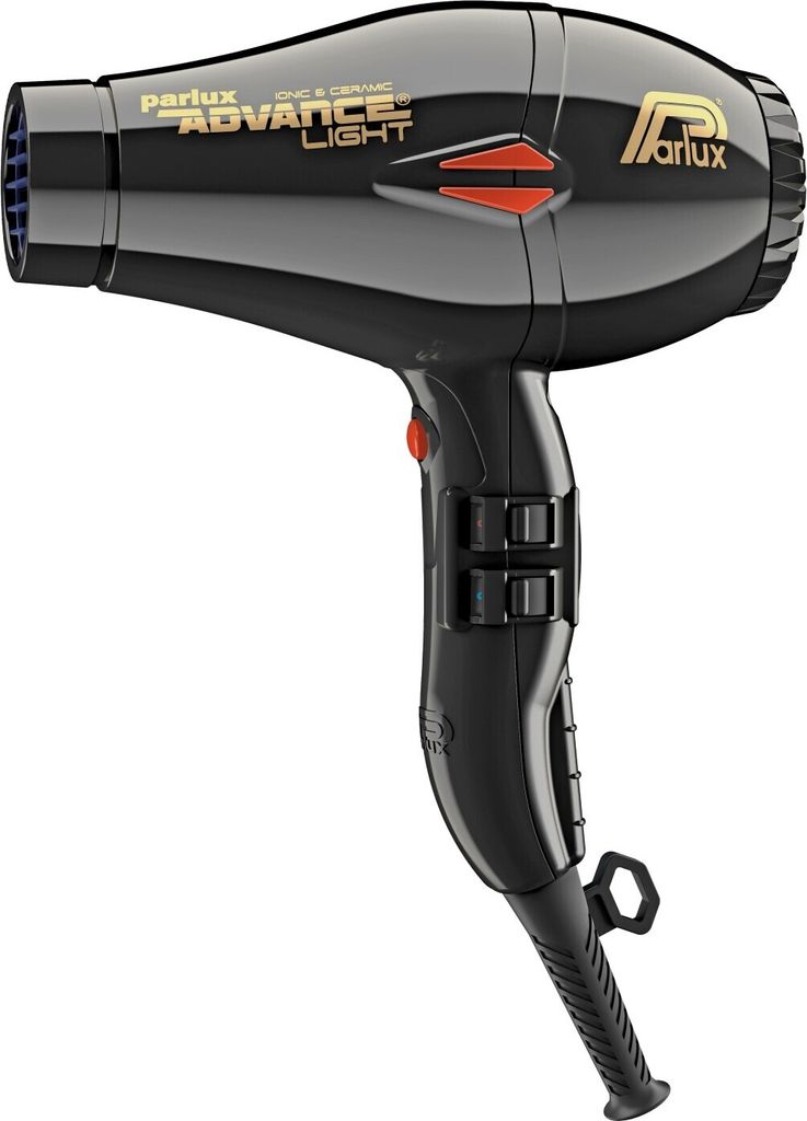 Parlux Advance Light, AC, 2500 h, 83 m³/h, Schwarz, Einfarbig, Hängeschlaufe