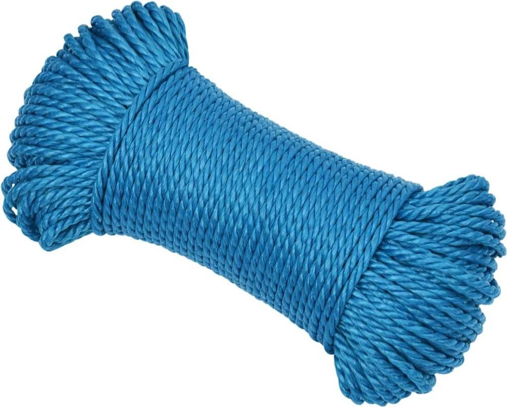 vidaXL Arbeitsseil Blau 3 mm 25 m Polypropylen