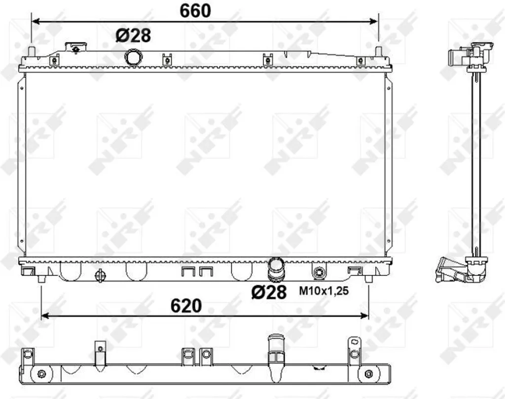 Radiateur de refroidissement eau moteur pour auto Jazz III