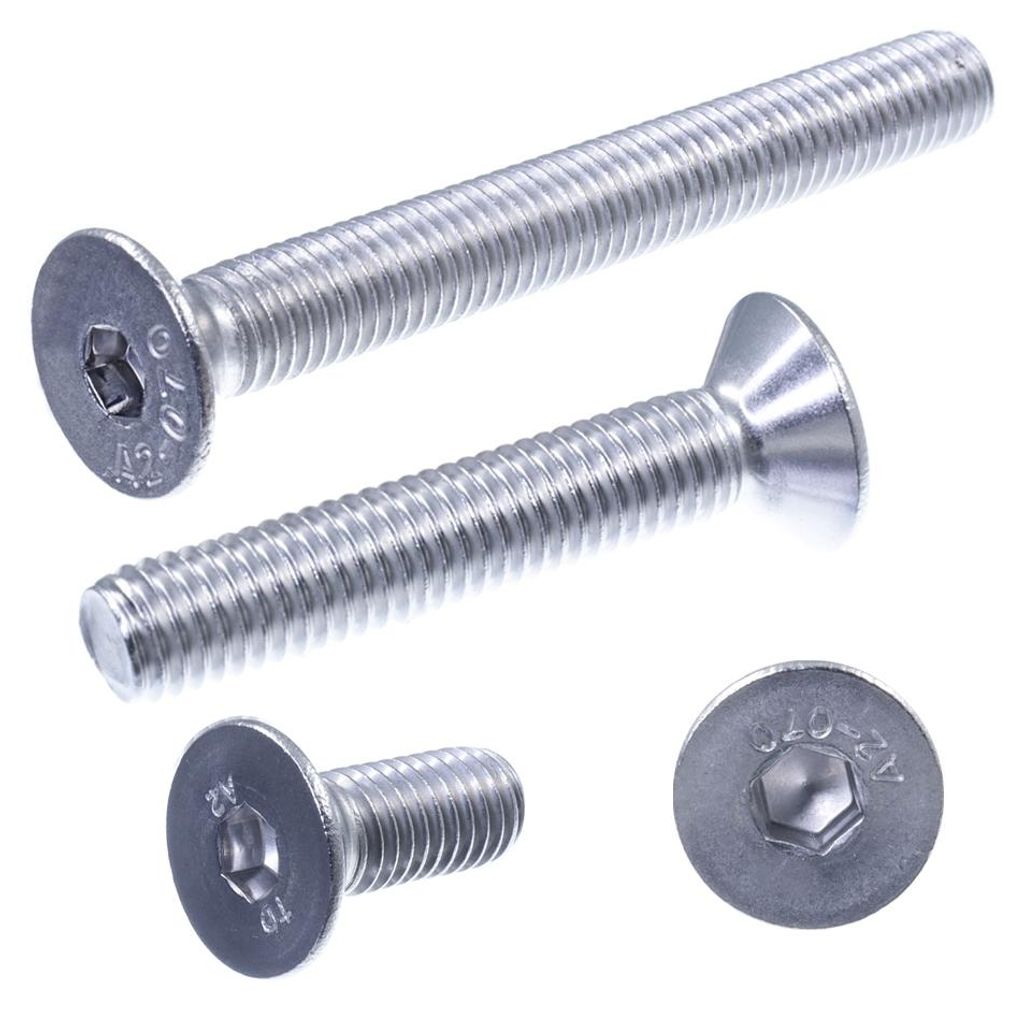 SECCARO Senkschraube M12 x 50 mm, Edelstahl V2A VA A2, DIN Produktbild 