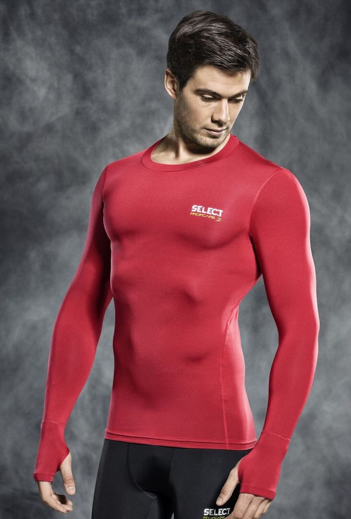 SELECT KOMPRESSIONSSHIRT L/S 6902 rot M