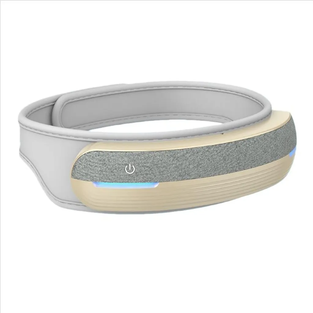 Masque de Massage Oculaire Chauffant avec Musique Bluetooth - Gris