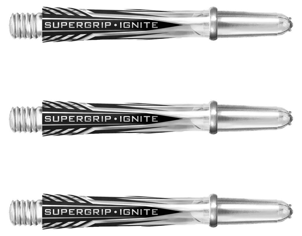 Harrows - Dart-Schäfte "Supergrip Ignite" 3er-Pack PP4368 (40 mm) (Transparent)