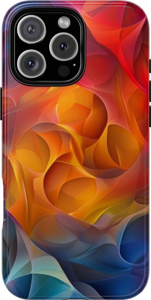 Bunte abstrakte Farbformen – Hülle Kompatibel mit iPhone 16 Pro Max