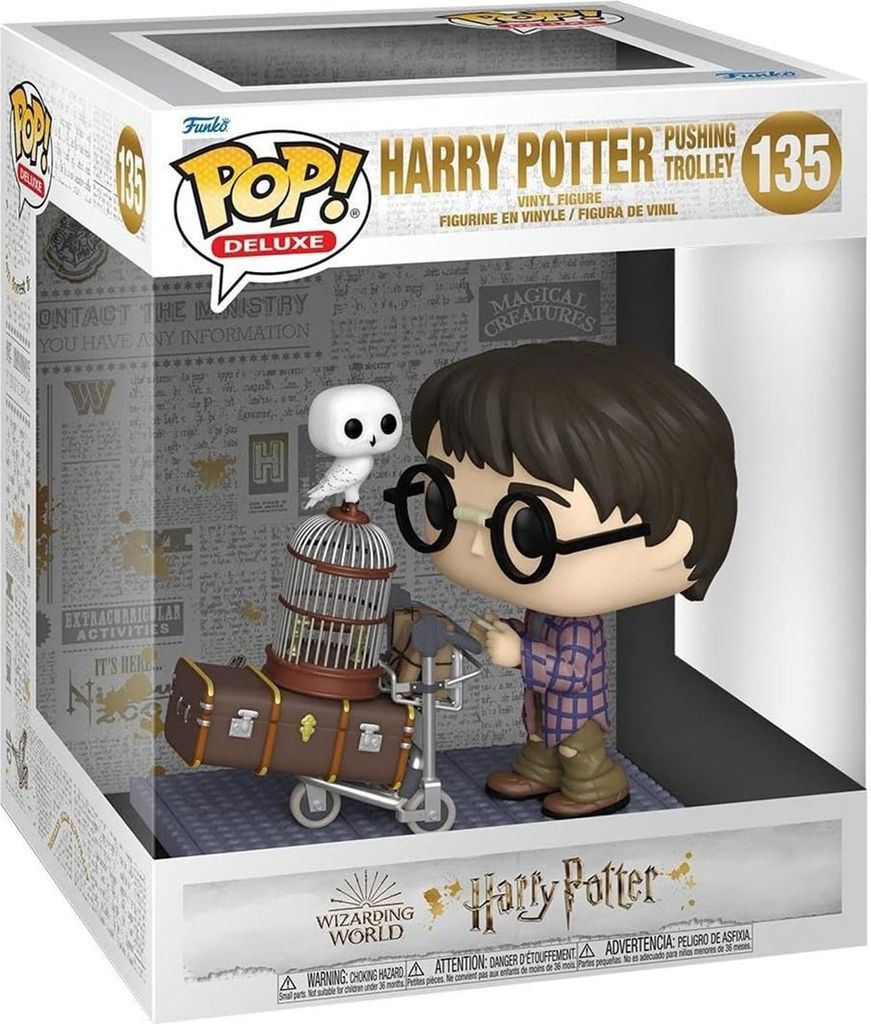 Funko POP! Harry Potter - Harry Potter pushing Trolley #135 Produktbild 