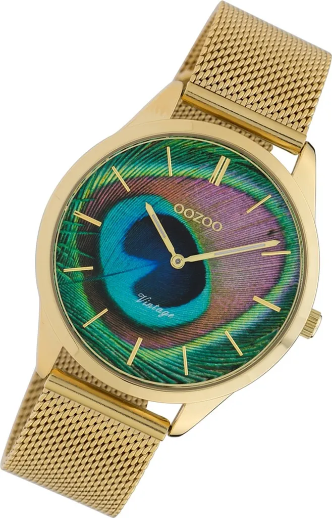 Montre Oozoo Dorée pour Femme Vintage C10251 Idéale pour le Travail