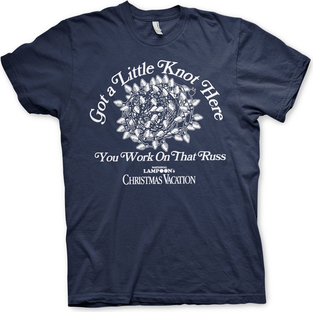 Got a Little Knot Here T-Shirt - Large - Navy