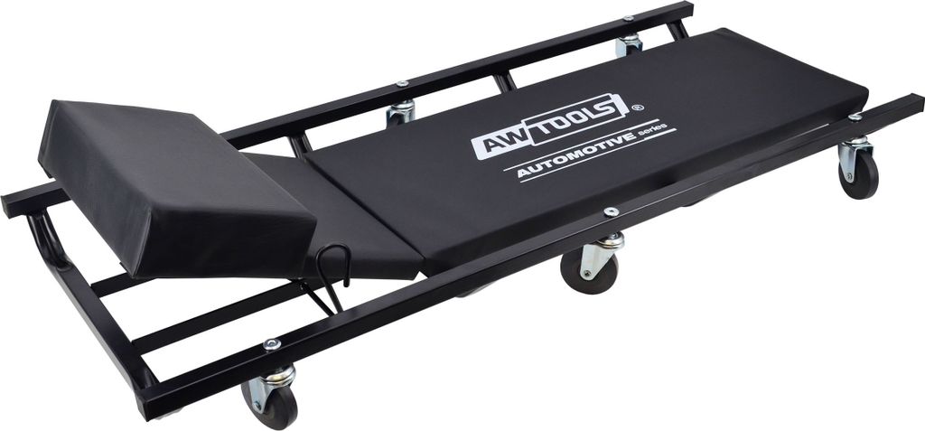 Awtools leżanka warsztatowa tapicerowana 3-pozycyjne ustawienie zagłówka