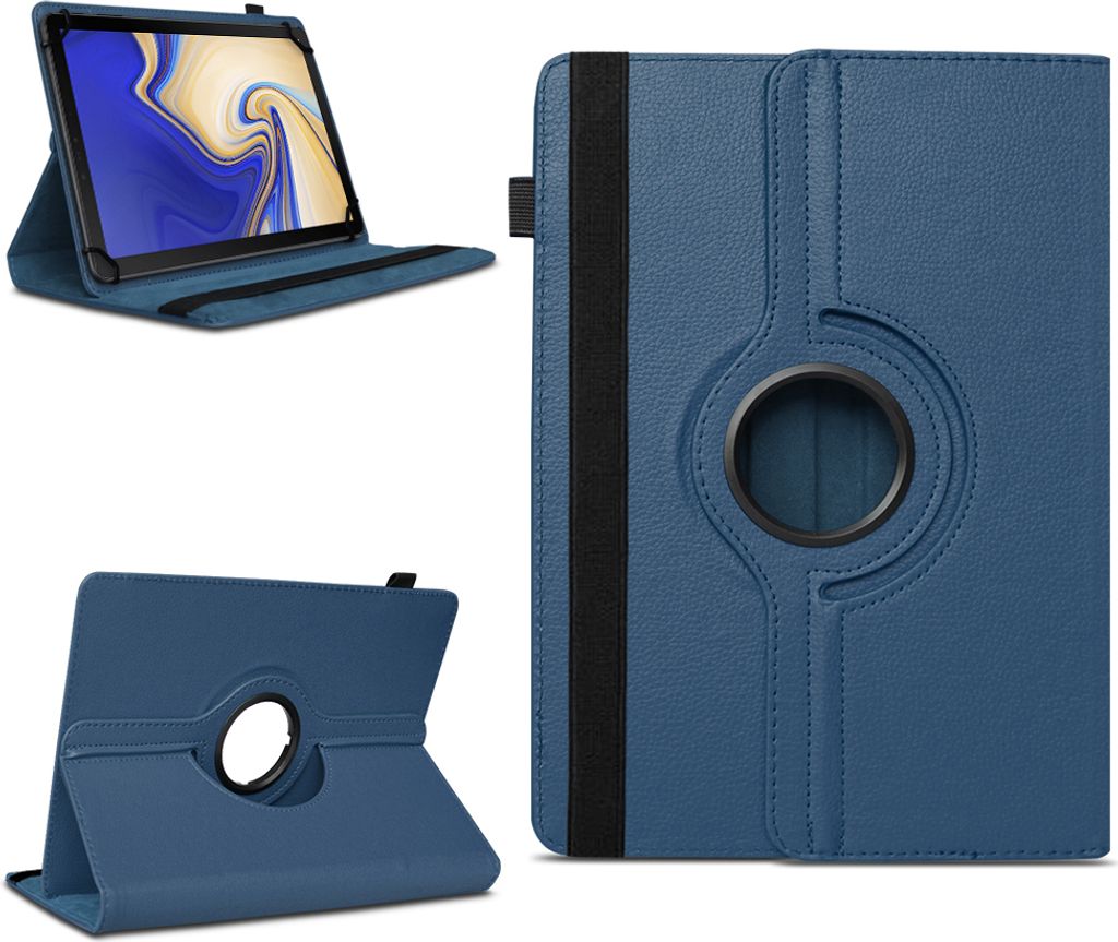 Tablet Hülle Samsung Galaxy Tab S4 10.5 Tasche Schutzhülle Case Cover DrehbarFarben:Blau