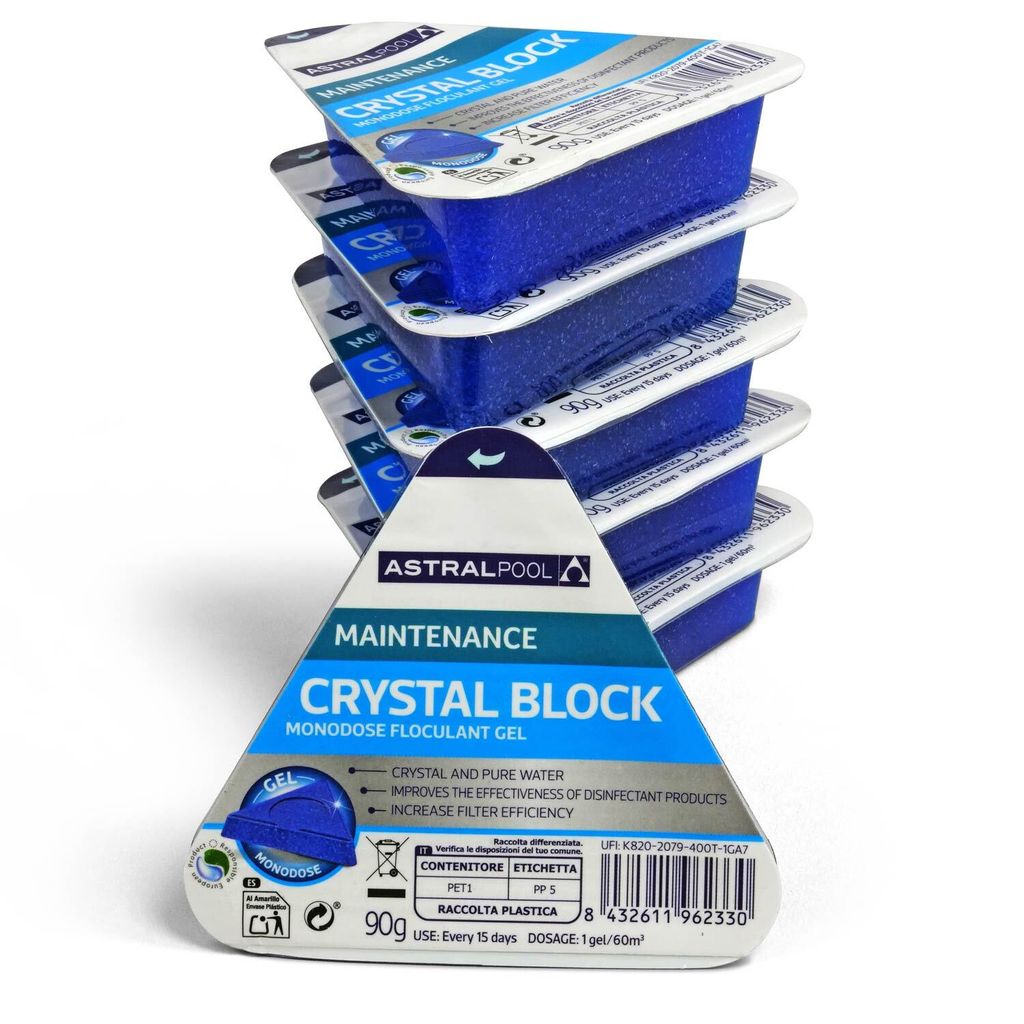 Astralpool Crystal Block Flockungsmittel (Gel) 6 Stk.