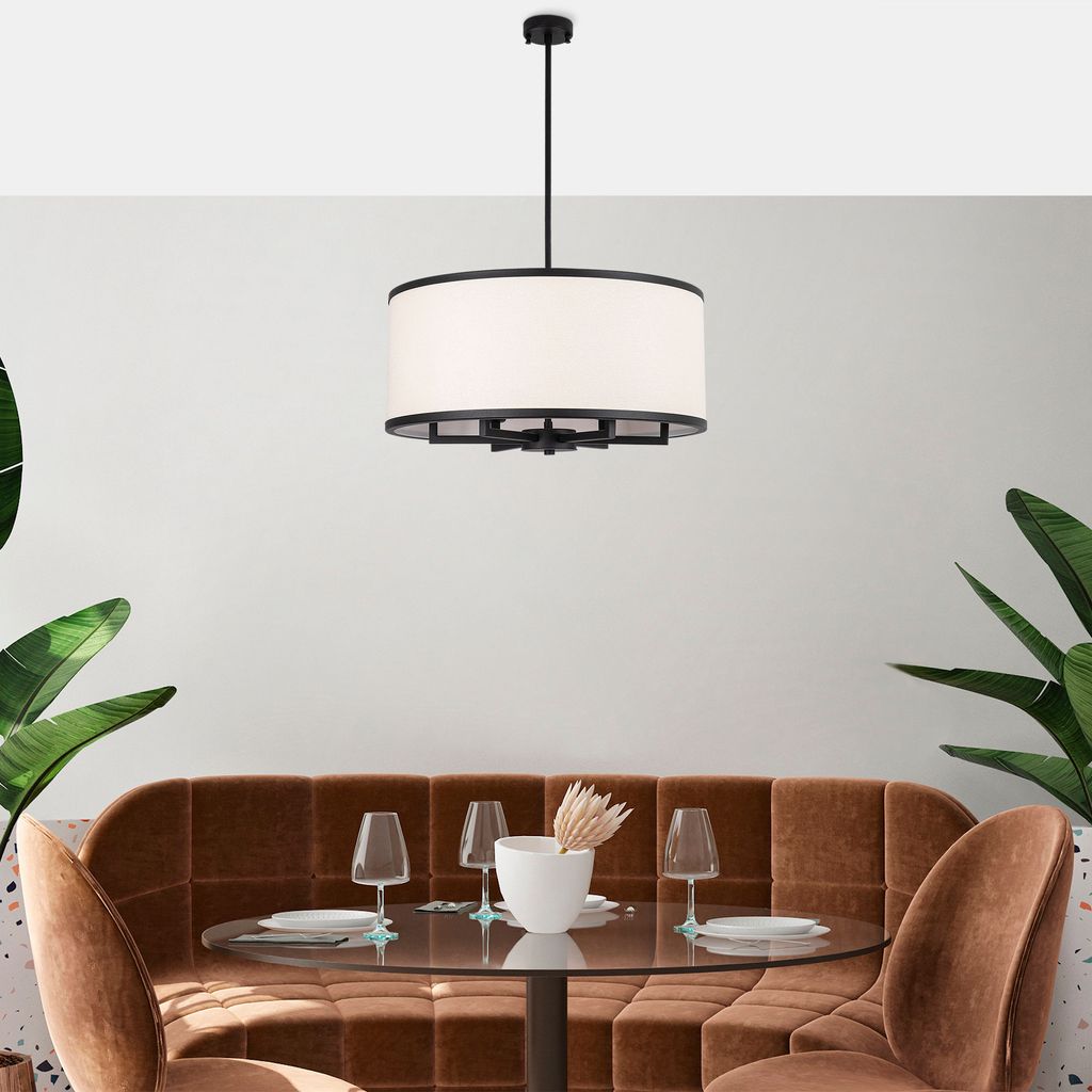 Opviq, WAY- WAYFLG, Schwarz, Kronleuchter, 60 x 60 x 83 cm, Metallkörper