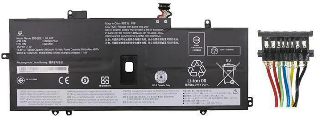 CoreParts Laptop Battery 50Wh Li-ion 15.36V 3250mAh Black - Batterie - 3.250 mAh (5B10W13930-CP)
