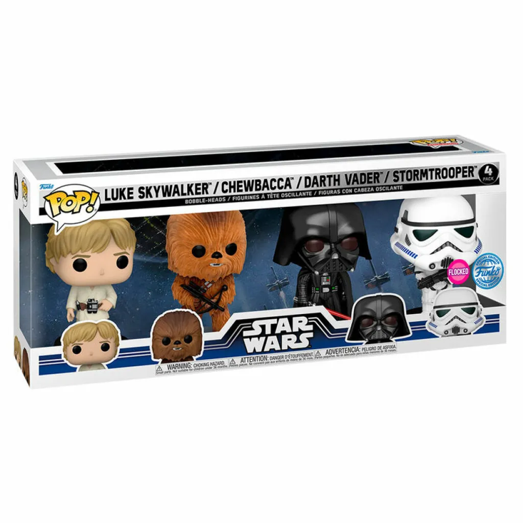 Décoration de Bureau Star Wars New Classics Pack 4 Figurines POP