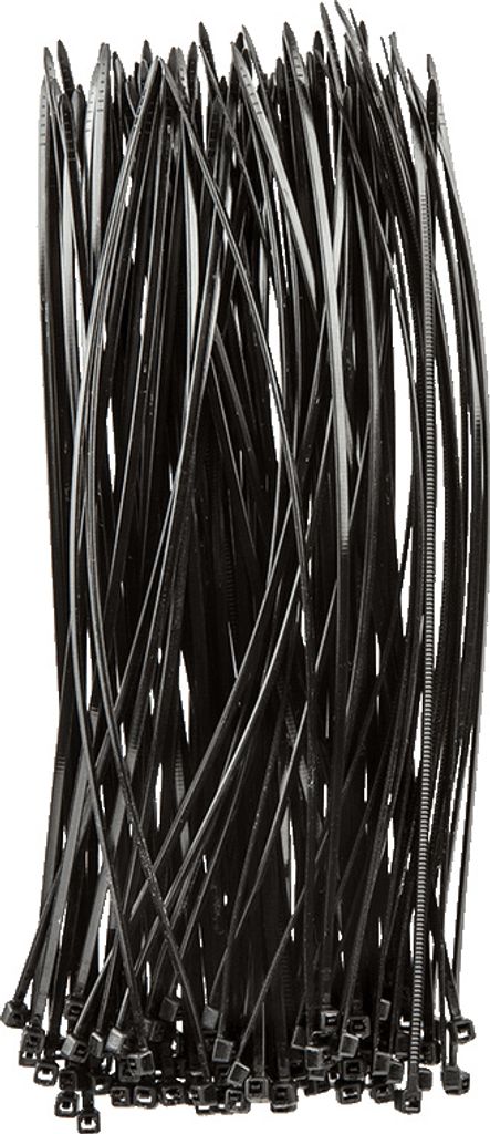 Opaski zaciskowe 2.5 x 200 mm, 100 szt., czarne 44E972 Zdjęcie produktu 