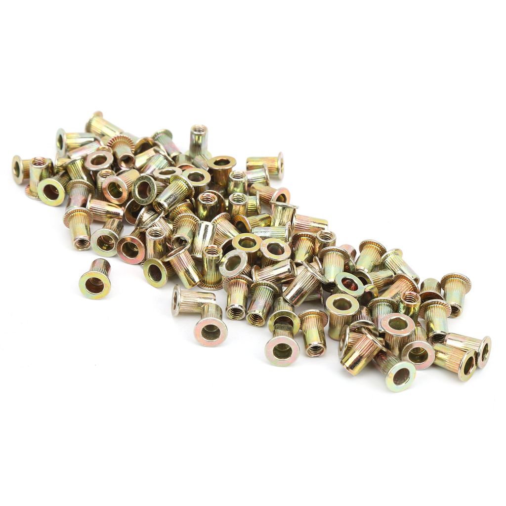 Nietmutter,Gewindeeinsatz Nutsert,Farbe verzinkt Nutsert,Flachkopf Gewinde Nutsert Kit,Fastener Nietmutter,Hardware Zubehör