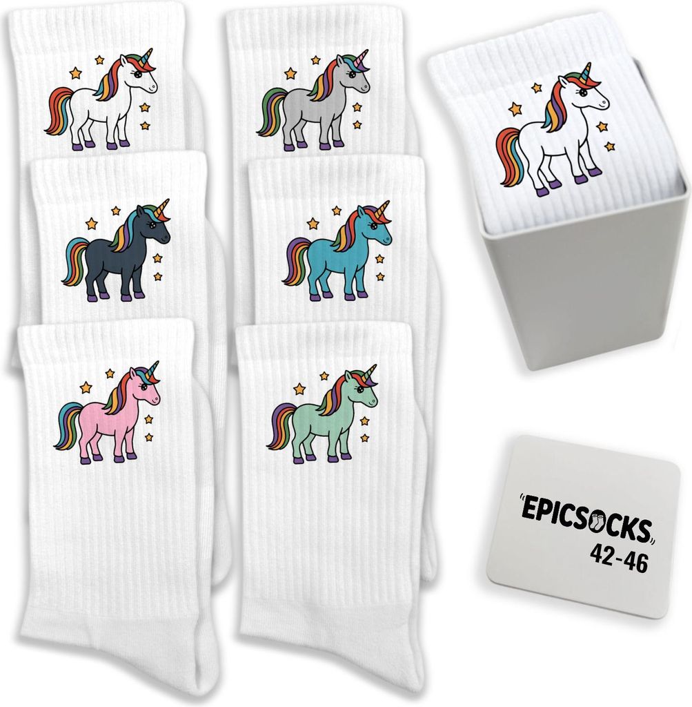 epicsocks Unicorn Dreams Socken in 42-46 im Produktbild 