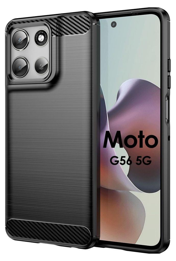 Carbon Hülle für Moto G56 Hülle Handyhülle Outdoor Handy Produktbild 