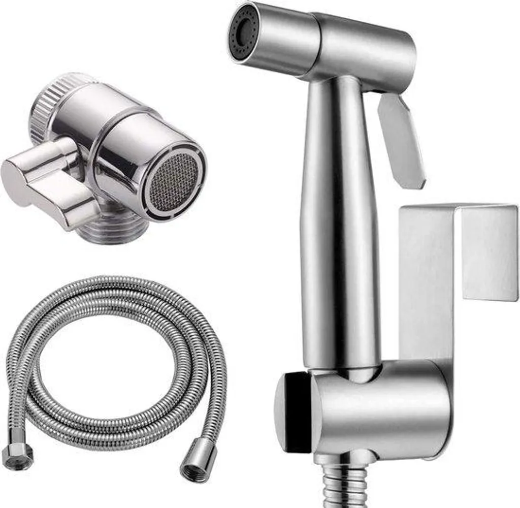 Douchette bidet inox thermostable pour lavabo de salle de bains 20cm