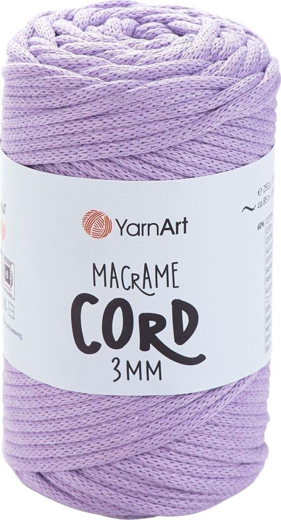 Yarn Art Macrame Cord 3 mm 85 m 765 Lilac Schnur Produktbild 