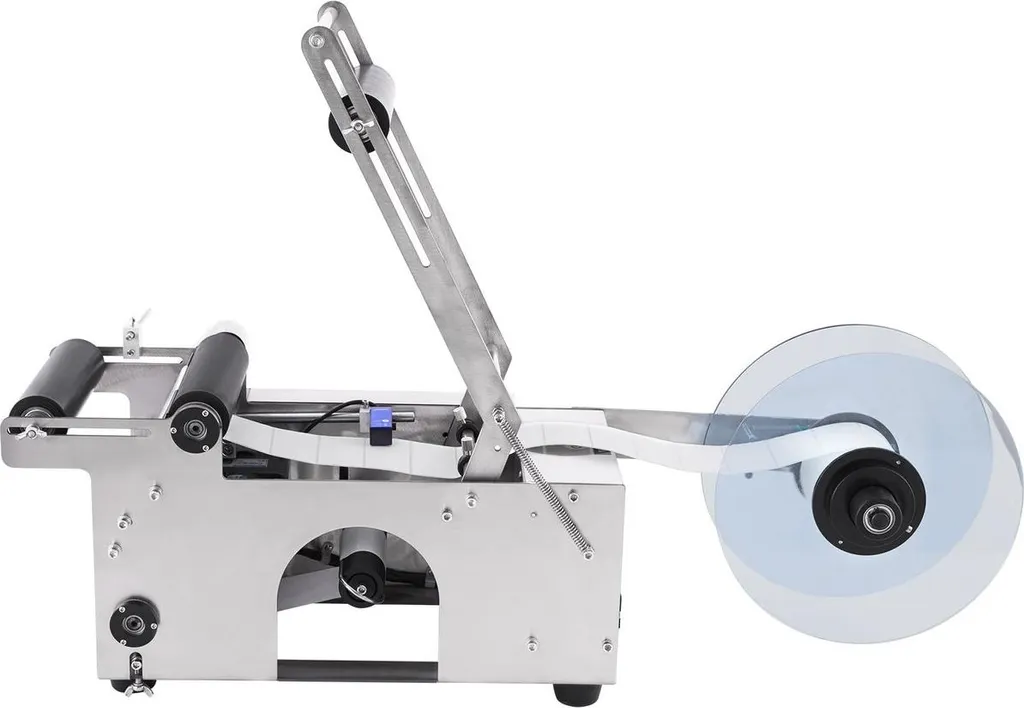 Étiqueteuse de table professionnelle pour flacons de jus et cosmétiques