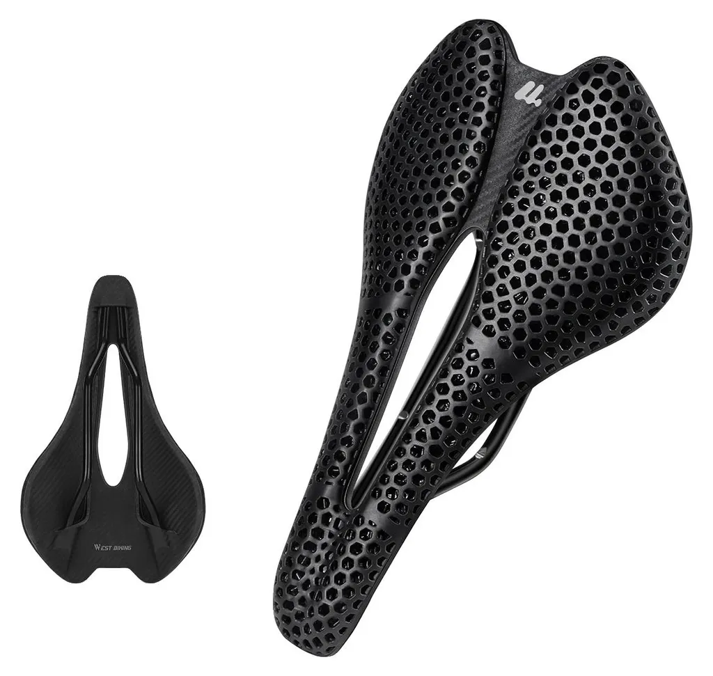 Selle de course ultra légère avec rails Cr-Mo et mousse grand confort