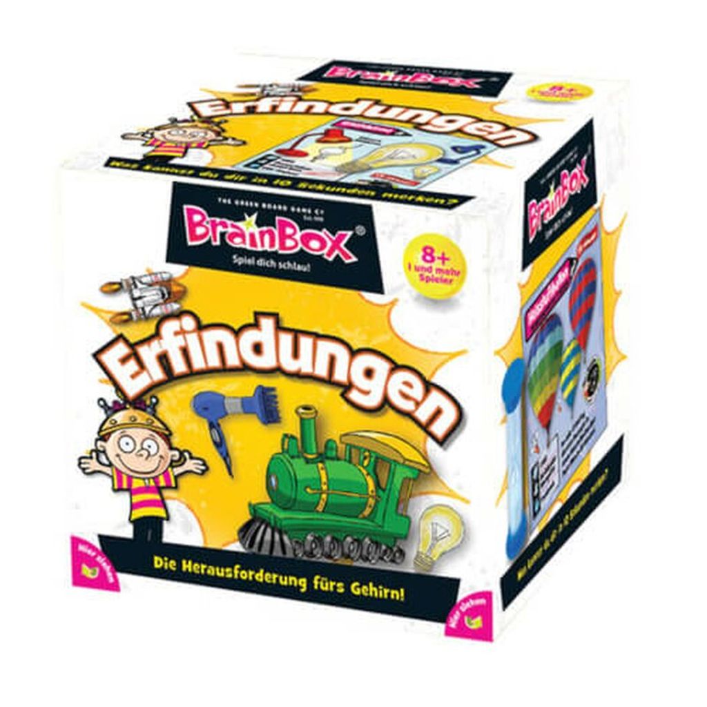Brain Box Kartenspiel Erfindungen 1-2 Spieler