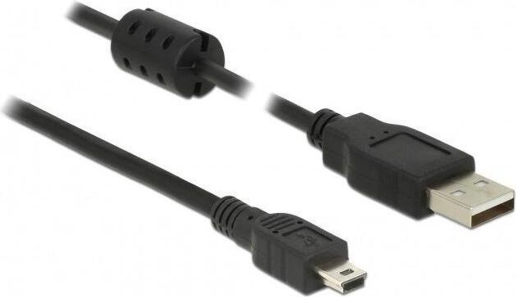 DELOCK USB Kabel A -> Mini-B St/St 0.70m sw