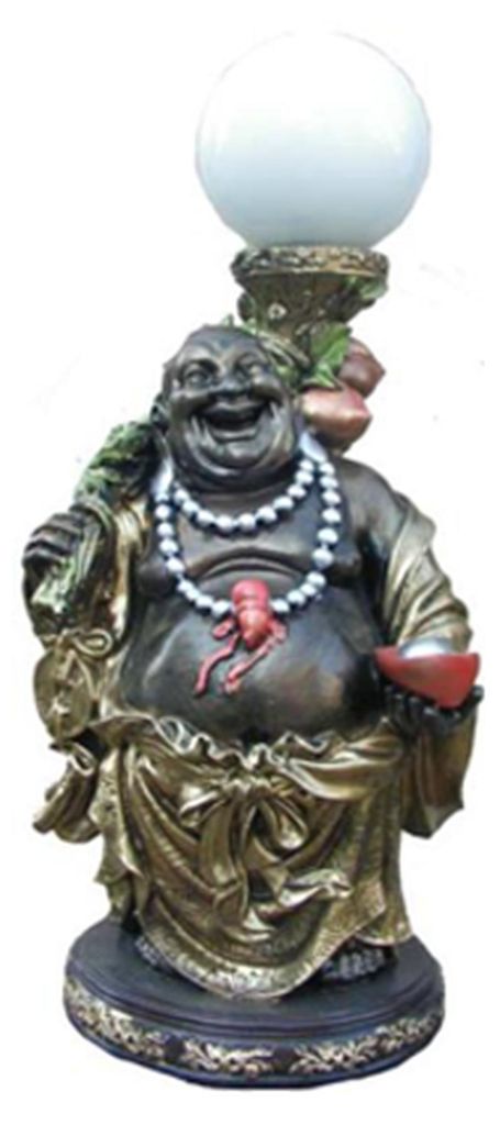 Deko Figur Statue Skulptur 54 cm Figuren Statuen Skulpturen Lampe Buddha (B22)