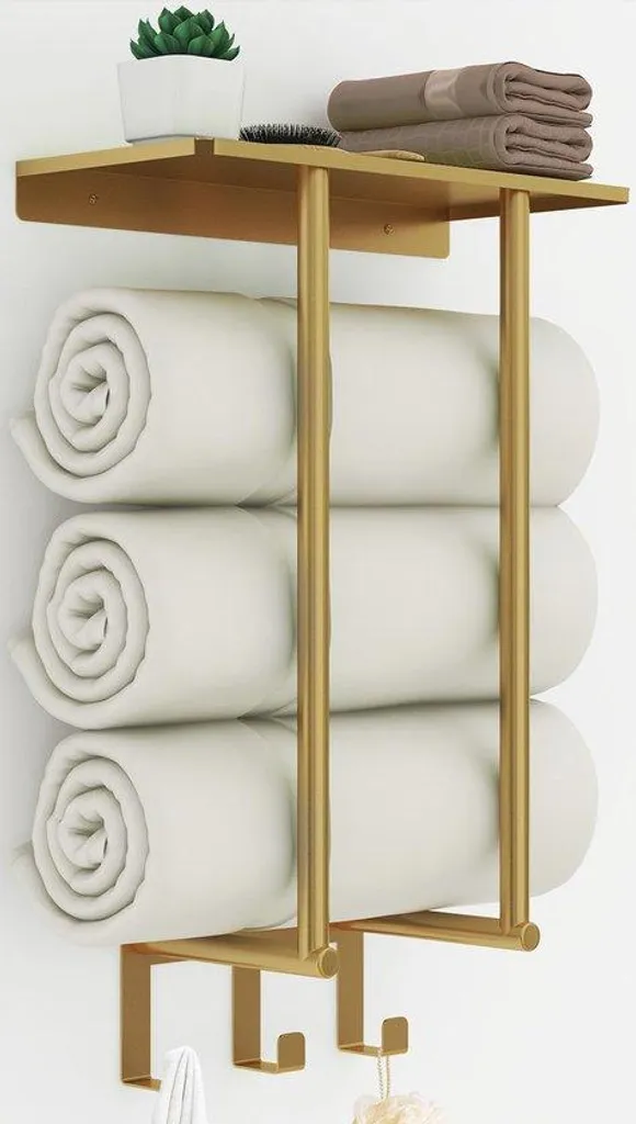 Rangement mural compact 50cm pour organiser les petites salles de bain