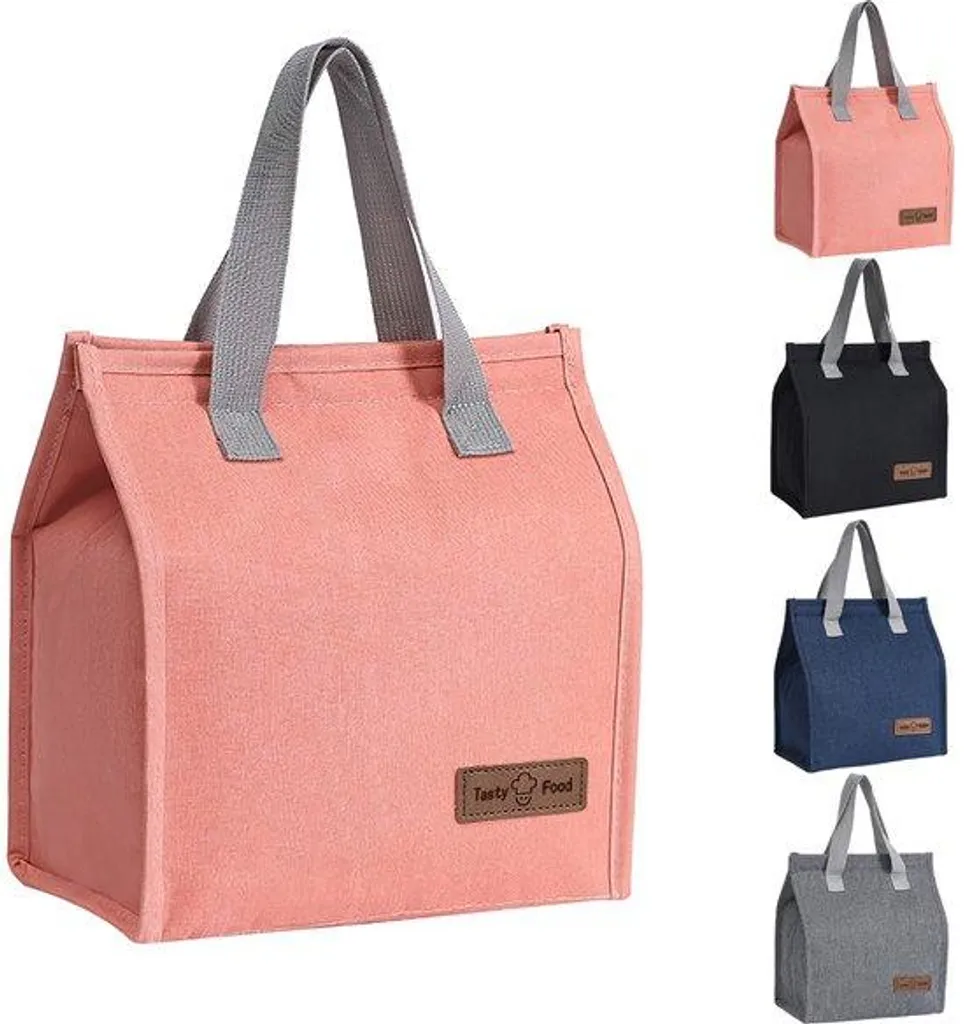 Sac isotherme rose anti-fuites pour garder votre repas frais au bureau