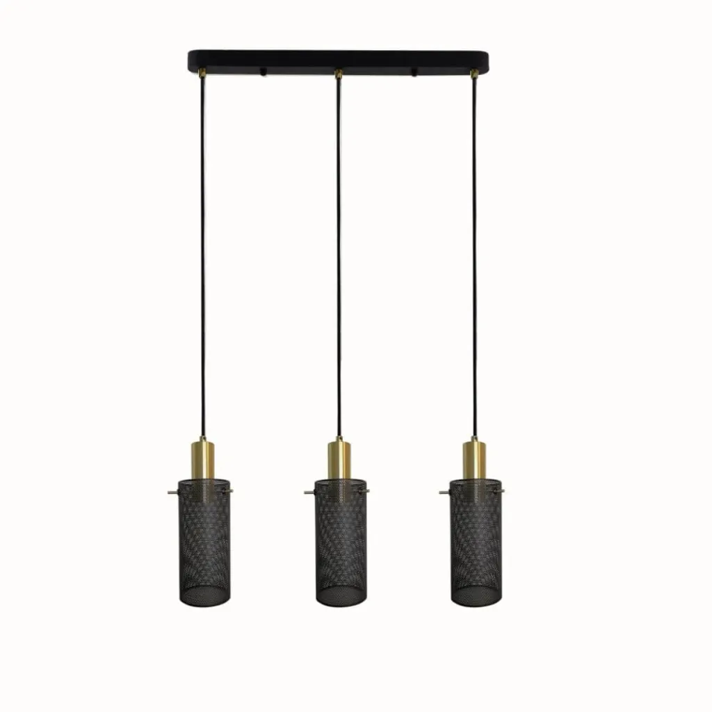 Lampe suspendue Tirana 3xE27 line black LP-945/3L BK Light Prestige