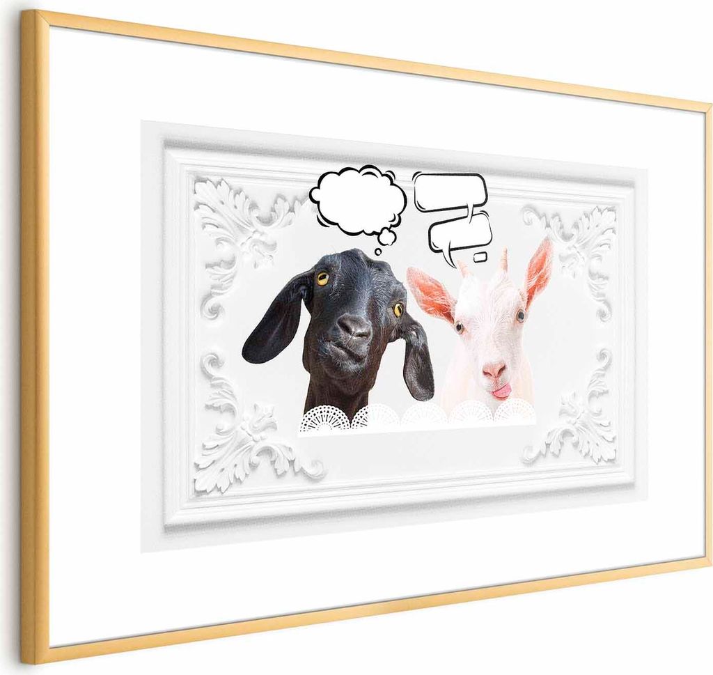 Posterpapier Poster - Funny Goats 90x60 cm Tiere g-C-0104-ao-a