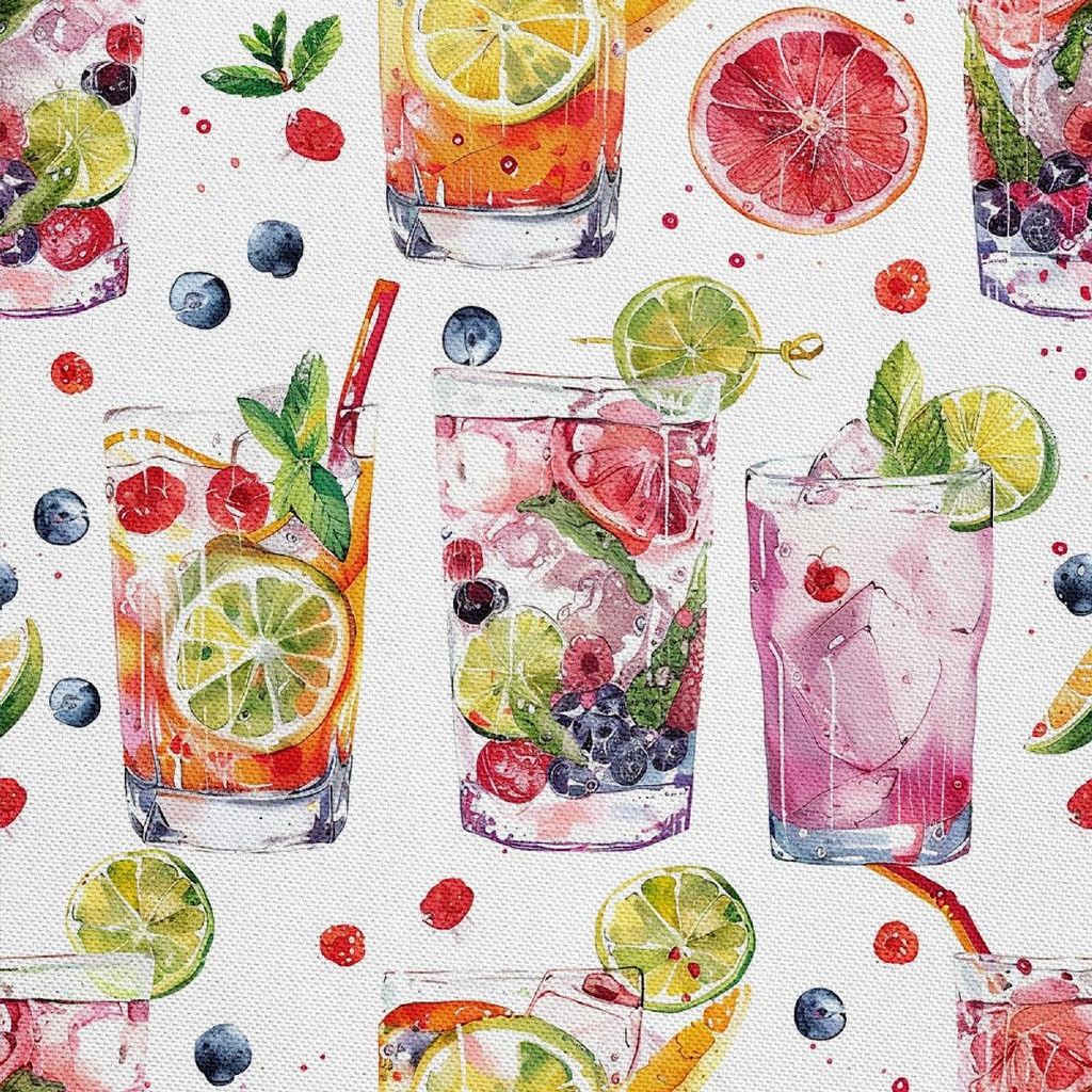 OUTDOOR DEKOSTOFFE OXFORD - Motiv Cocktail | DX8511