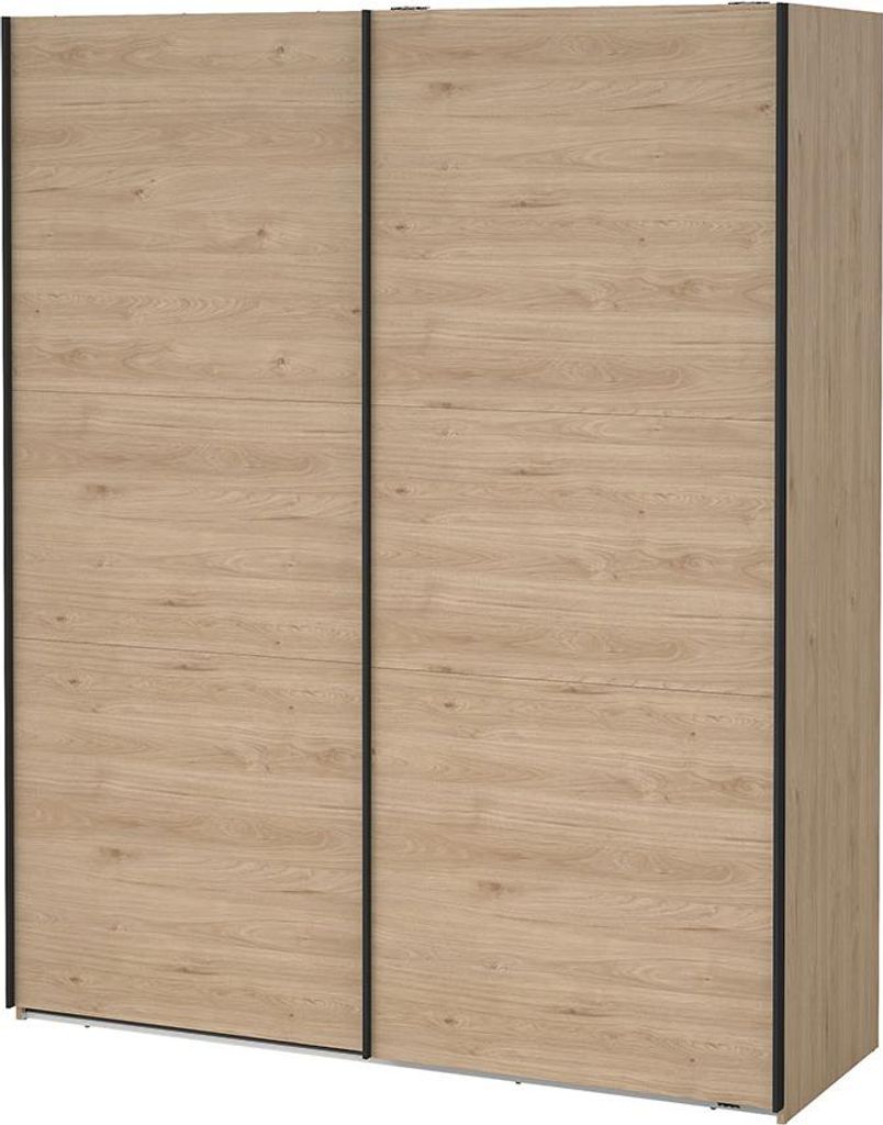 Como Schiebetürenschrank 2 Türen 180x220cm Eiche Nachbildung.