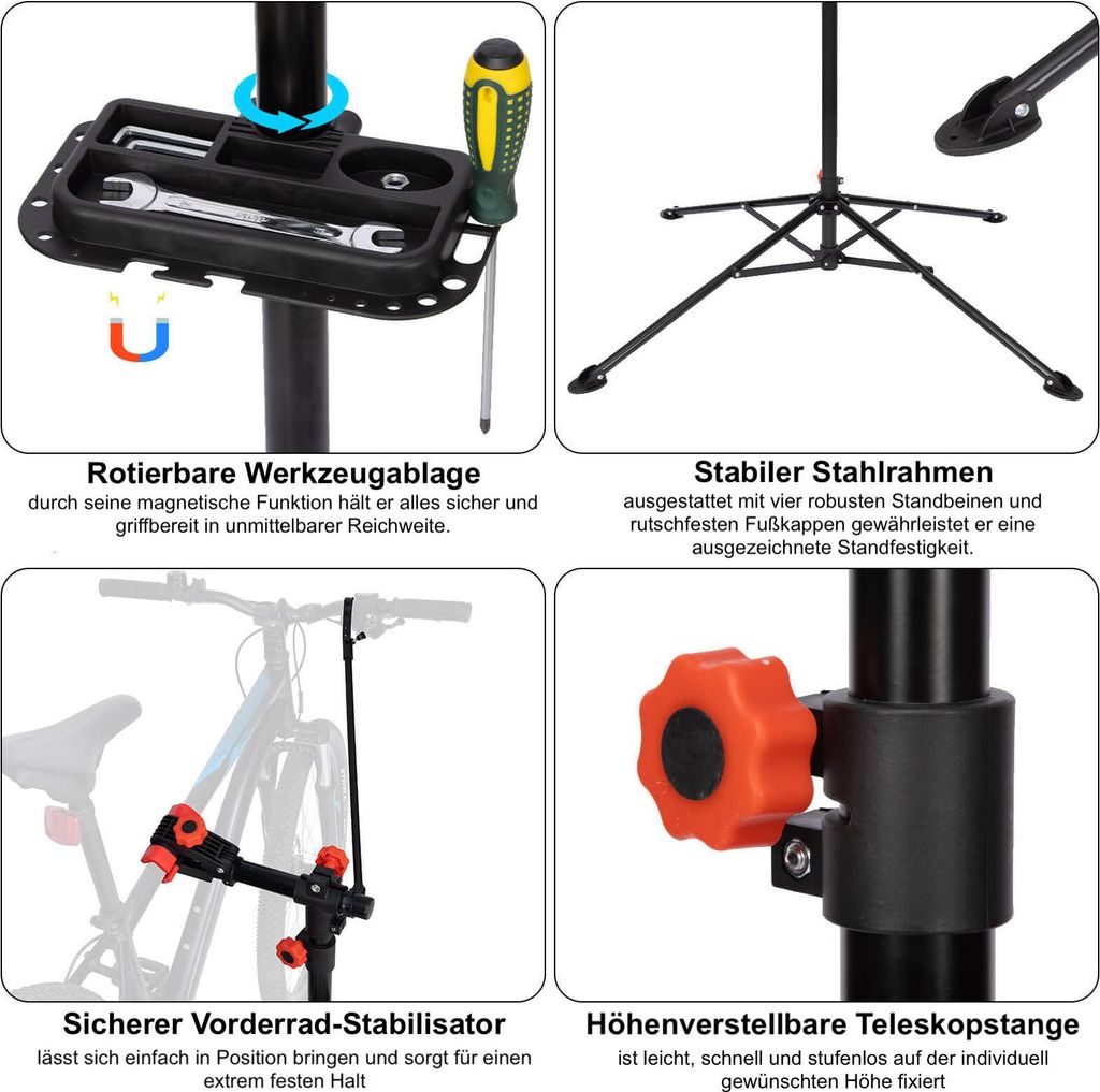DanDiBo Montagestnder Fahrrad Fahrradmontagestnder