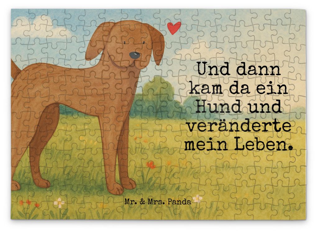 Mr. & Mrs. Panda Puzzle Hund Dogge Design 192 Teile - Weiß - Geschenk, Herz, Legespiel, Sprüche, 500, 2000, 300, 1000, Deutsche, Hunde