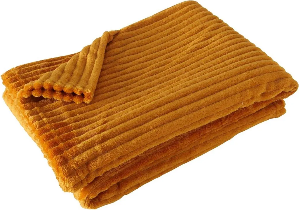 Coperta Boltze Home Arancione 180x130 | Idea Regalo Casa Coziness