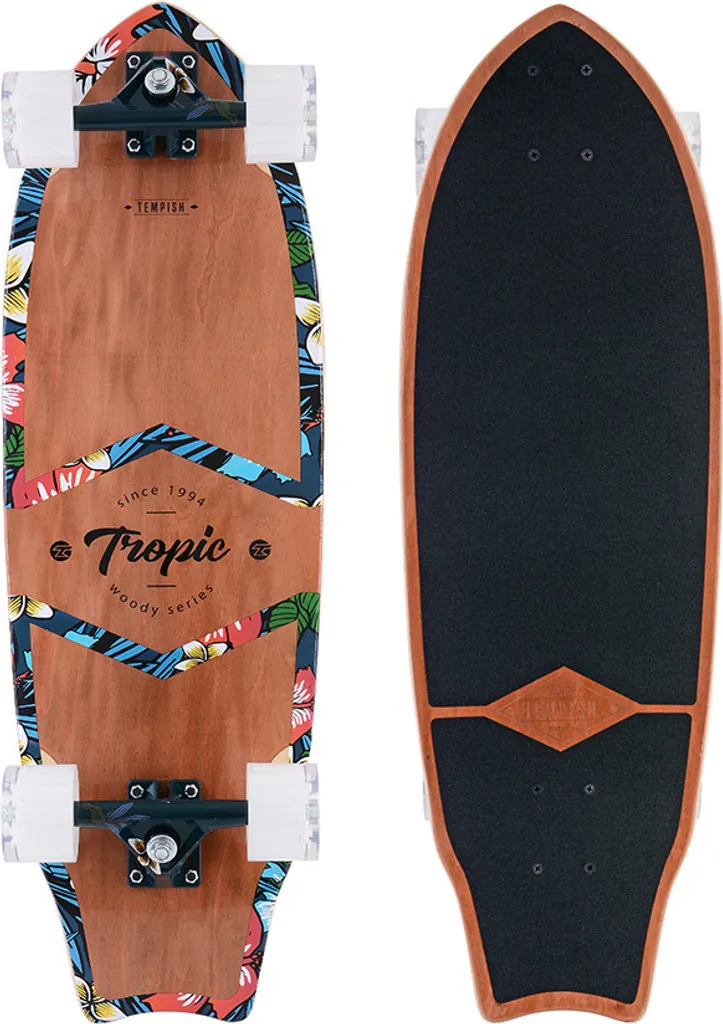 Longboard TROPIC T Idéal pour le Trajet Domicile-Travail et le Carving